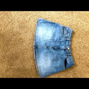 Denim mini skirt